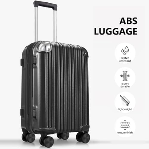 3-piece Luggage Set, 20"+24"+28" Hard-shell Suitcase, with TSA Lock and Double Spinner Wheels, Expandable for Large Storage4