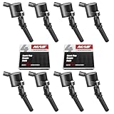 MAS Set of 8 Ignition Coil Pack and Iridium Spark Plug Compatible with Mercury Ford F150 E150 E250 Expedition Explorer Grand Marquis Crown Victoria 4.6L V8 Replacement for SP493 DG508