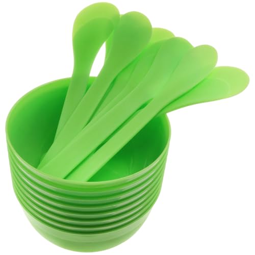 Herramientas para hacer slime 8 tazones y cucharas para mezclar miniatura 1