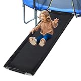 【Langlebiges Trampolin rutsche Zubehör】 Unser rutsche leiter trampolin ist aus OXFORD-Gewebe gefertigt, das eine starke Chemikalien- und Reißfestigkeit aufweist. Die Breite des Trampolingleiters beträgt 56 cm, sehr stabil und robust, mit einer Gewichtsgrenze von bis zu 80 kg.