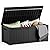 Mars Villa 119 Gallon Deck Box, Large Resin Outdoor Storage Box, Waterproof Storage Bin with Lockable Lid for Patio Furniture Cushions, Pool Supplies, Garden Tools, Weatherproof, Black