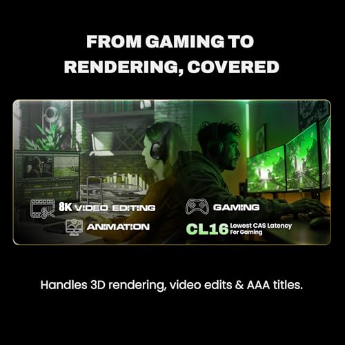 Image of EVM Elite 32GB DDR4 3200MHz Gaming Desktop RAM | Intel XMP & AMD Expo Compatible | High-Performance PC Memory Module with Aluminum Heat Sink | Low Voltage 1.2V | 10-Year Warranty (EE32G32DT)