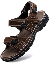 Leather Sandal My661-dark Brown