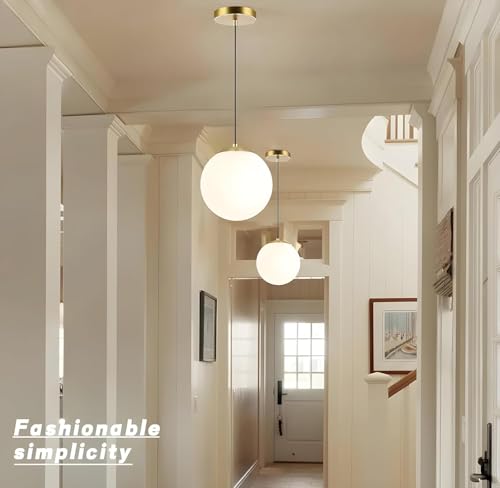 Image of Mahganya Decoration Modern Ceiling Lamp for Living Room, Office,Bedroom Lamp with All Fixtures and Fitting White Design Hanging Antique Fitting (White Gold Cap)