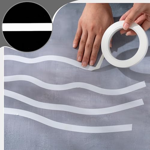 Image of Nezyo 6 Pcs Vinyl Pinstripe Tape Auto,White,1 /16,1 /8, 1 /4 Inch
