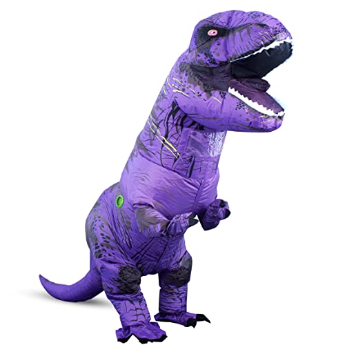 Inflatable Dinosaur Costume Adult, Fancy Halloween Blow up T-Rex Costume Full Body Dino Costume for Cosplay Party