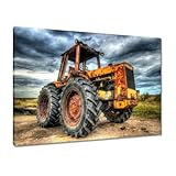  Peinture imprimée sur toile Décoration murale 70 x 50 cm Tracteur N° H428M_PC1G