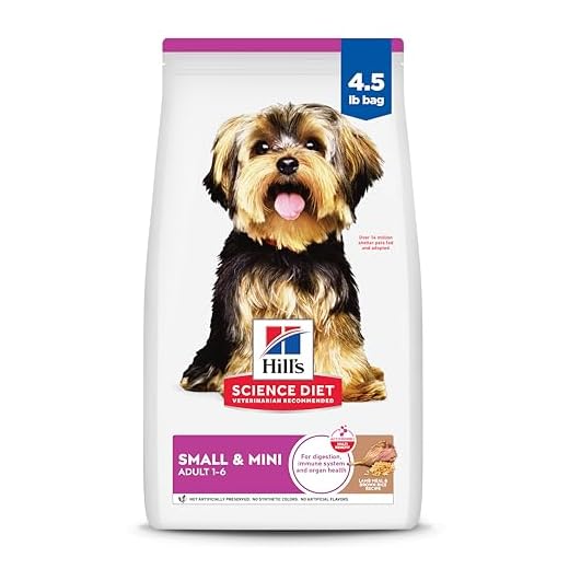 Hill's Science Diet Small & Mini, Adult 1-6, Small & Mini Breeds Premium Nutrition, Dry Dog Food, Lamb & Brown Rice, 4.5 lb Bag