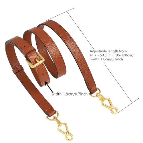Image of Leather Purse Strap Replacement Crossbody Handbag Long Adjustable