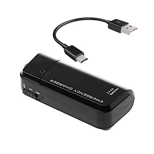 VOLT+ Portable AA Battery Travel Charger Compatible with PlayStation Classic and Emergency Re-Charger with LED Light! (Takes 2 AA Batteries,MicroUSB) [Black]