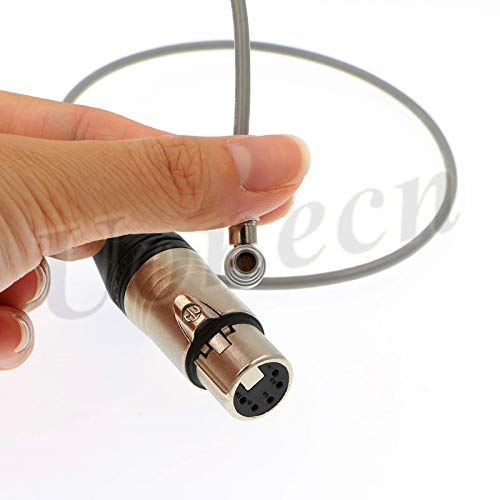 Uonecn Audio Cable for ARRI Alexa Mini Camera XLR 5-Pin Female to Right Angle 5 Pin Male Cord