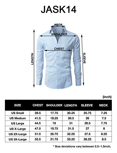 l slim fit size chart