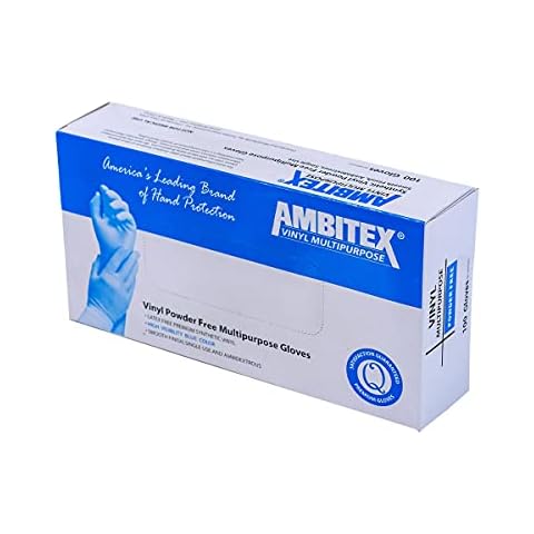 Ambitex V5201 Series Latex Free Clear Vinyl Gloves Small 100/Box (Vsm5201) Cover