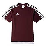 adidas Logo auf der Brust adidas Jungen Estro 15 Trikot, Maroon/White, 116