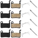 BIVYAX Lot de 4 Paires de Plaquettes de Frein en Résine pour Trottinette Électrique et Vélo, Compatibles avec Freins à Disque Shimano Deore XT XTR LX SLX, Haute Durabilité, Installation Facile