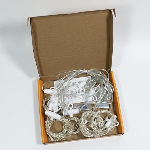 Ollny Curtain Fairy Lights, 200 LED USB String Light with 8 Modes Indoor Outdoor Warm White Waterfall Hanging Window Lights with Hooks, Bedroom/Outside/Wall/Door/House/Garden Decorations - Image 9