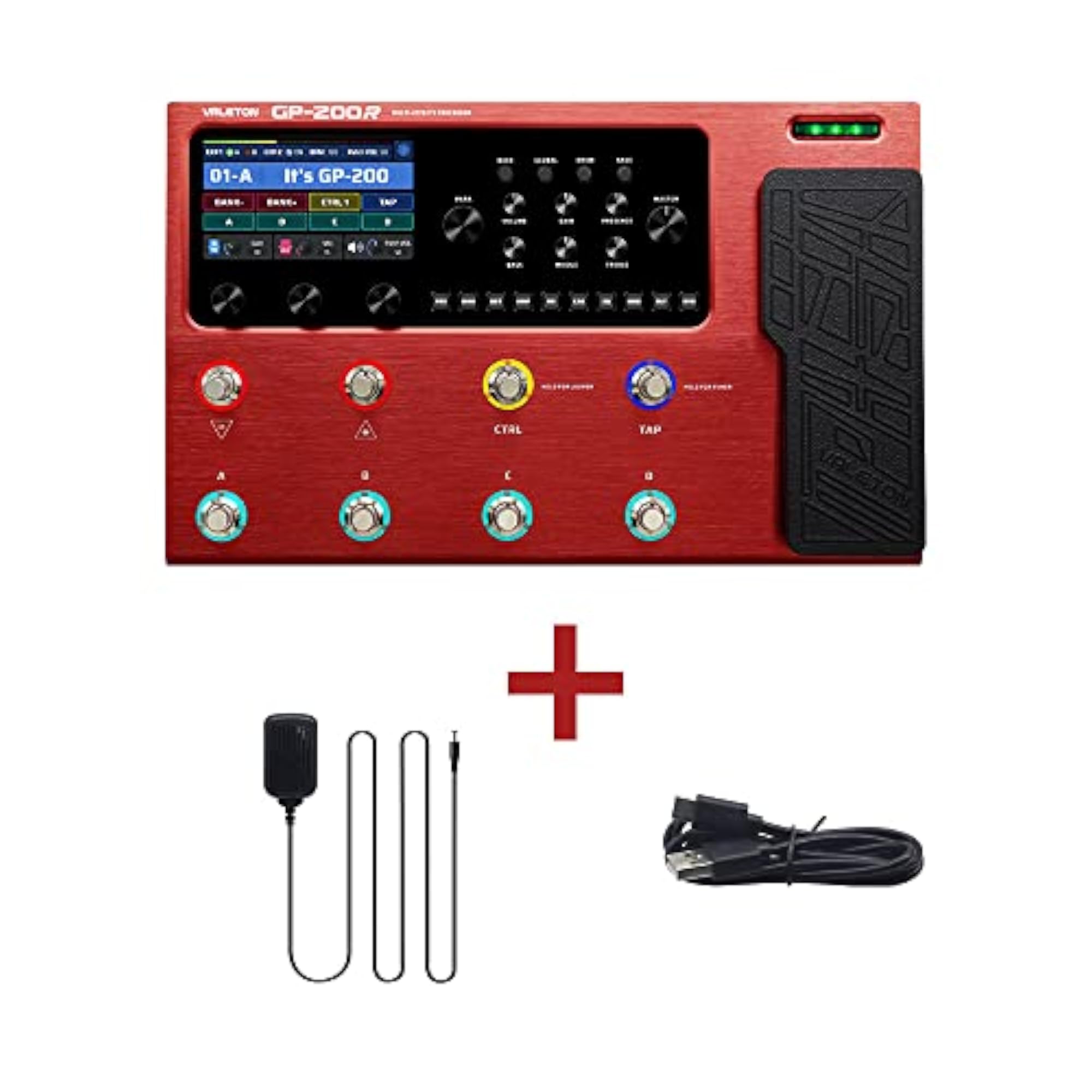 Effect Pedal Multi-Effects Guitar Bass Processor with USB Audio Interface