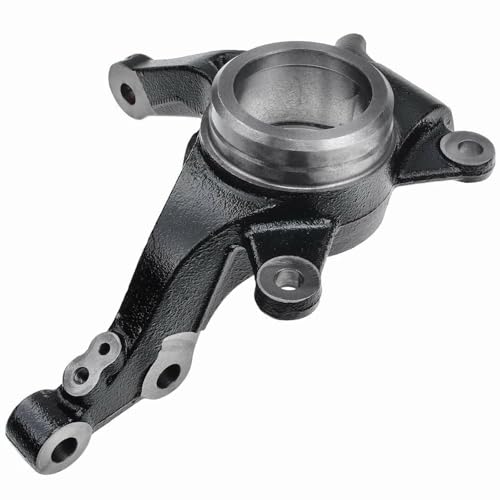 Image of Detroit Axle - Front Left Steering Knuckle for Hyundai 2014-2017 Accent, Dodge 2014 Attitude, Driver Side Steering Knuckle Assembly Replacement