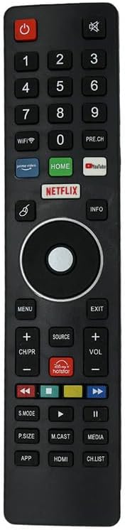 LED 539 Universal Remote Control for Sainyo and Chinese LCD LED and Non-Branded Smart TVs - Black (Please Match with Your Old Remote Before Placing an Order)