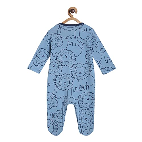 Image of miniklub Boys Pack of 2 Printed Pure Cotton Sleepsuits