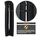 KESSER® Hunderampe klappbar Hundetreppe Hundeautorampe Auto Kofferraumrampe für Haustiere Einstiegshilfe für Kofferraum, bis 90 kg, 156x40cm, leicht Stabil, rutschfest Hunde-Treppe, Schwarz