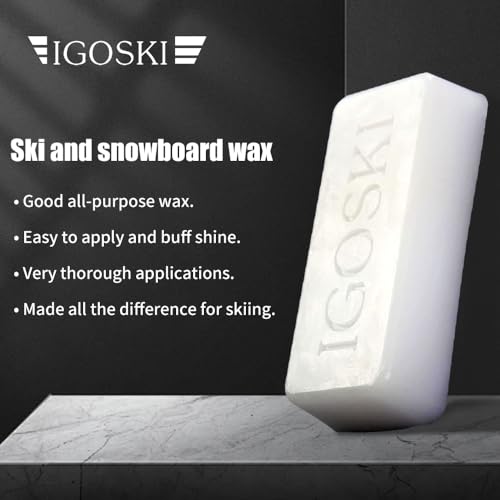 image for IGOSKI Ski Wax for Snowboard 180g – Universal Glide Wax for Optimal 
