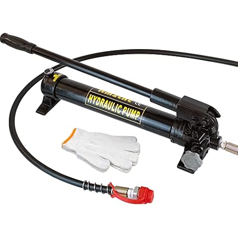 Hydraulic Hand Pump Heavy Duty Hydraulic Application Power Pack Hose Coupler (10000 psi) Hydraulic Oip Pump Hand Operated Pump Hydraulic Hand Pump Manual Pump CP-800 for ConnectingSplit Unit Cover