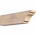Ekena Millwork RFT04X06X24MED00RDF Mediterranean Rough Sawn Rustic Wood Rafter Tails