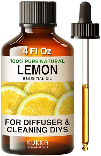 Kukka-Lemon-Essential-Oil-Huge-4-Fl-Oz-100-Pure-Natural-Lemon-Oil-for-Skin-Cleaning-Diffuser-DIY-Natural-Lemon-Essence-Oil-for-Aromatherapy-Soap-Making-Scent-More