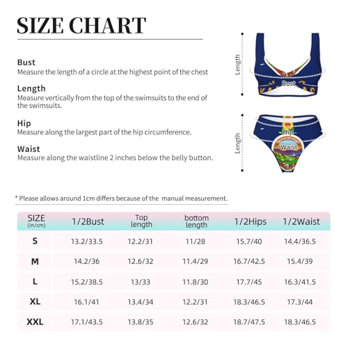 Ensemble bikini 2 pièces Kansas State Flag imprimé graphique vacances - 3
