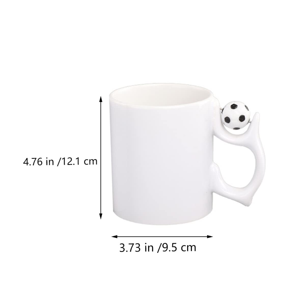 Garneck 2 Set Coppa Di Calcio Tazza Doppio Tazzine Caffe Tazze Caffe Bicchierini Da Caffe Bicchieri Caffe Tazzine Per Caffe Contenitore Per Bevande Boccale Di Latte Ceramica 2 Pezzi * 2