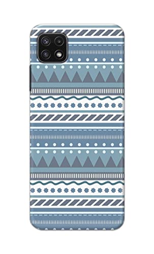 Image of Printed Hard Back Cover Case for Samsung Galaxy A22 5G | A22s 5G | Samsung F42 5G Back Cover (Seamless Geometric Tribal Pattern) -1803