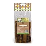 Bello & Friends Ochsenziemer getrocknet 12cm 10 Stück, Kauartikel für Hunde, Leckerli, hochwertiger natürlicher Kauspass in Premiumqualität