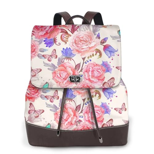 Sac à dos en cuir pour femme pour des promenades romantiques en ville