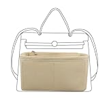 Organizador de bolsas Hermes Birkin 31 - bolsa organizadora de feltro para mulheres - cáqui