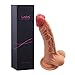 12 Inch Realistic Dildo Dual-Layered Silicone Cock with Full Shaped Balls and Strong Suction Cup, Luvkis Life-Like Experience Hands-Free Didlo Masturbation Sex Toy for Women