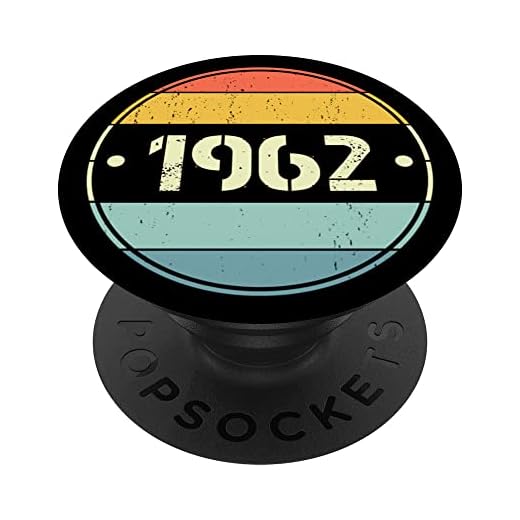 1962 Edición limitada 1962 Cumpleaños Popsocket para hombres y mujeres PopSockets PopGrip Intercambiable