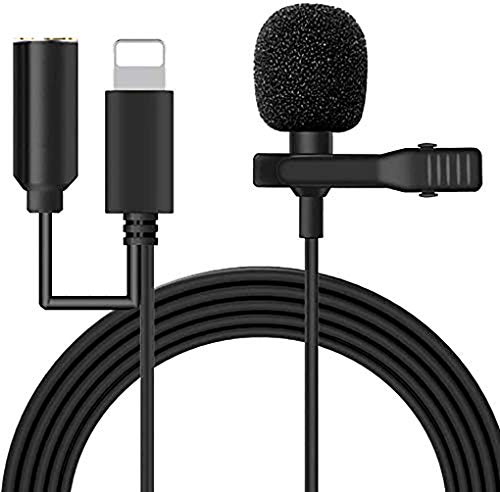 Yangers Mini microphone à condensateur omnidirectionnel avec prise jack femelle 3,5 mm pour Apple iPhone 12 11 X 8 7 6 iPad Mini Air iPod Cover