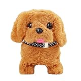 Krmoau Juguete De Perro Que Camina - Compañero Relajante,Perro de Juguete con Movimiento y Ladrido,para Casa Dormitorio Viajes y Regalos Infantiles
