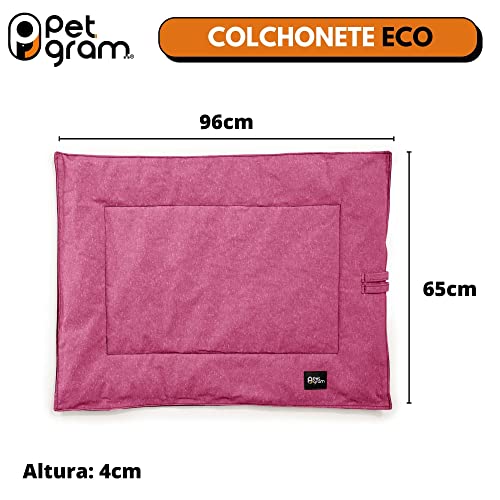 Colchonete Pet para Cachorro e Gatos, Petgram, Eco Pink, 96cm x 65cm