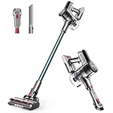 YTE Cordless Vacuum Cleaner, 6 in 1 Lightweight Handheld Vacuum with 14KPa Powerful Suction, Rechargeable Battery Up to 45 Mins Runtime, Stick Vacuum-Cordless for Carpet, Hard Floor, Car and Pet Hair