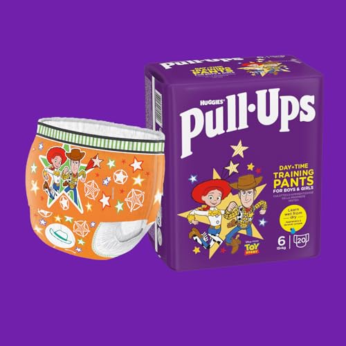 Huggies Pull-Ups, Trainers Day Nappy Pants for 2-4 Years, Size 6-7 Pull Up Nappies (40 Pants) - Potty Training Pants for Easy Toilet Training - Learn Wet from Dry