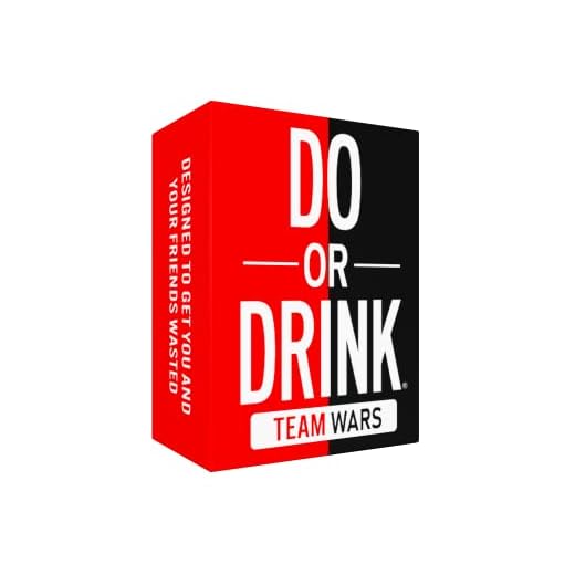 Do or Drink Team Wars Card Games for Adults - Team Drinking Games for Game Night, Girls Night - Party Games for Adults with Cups, Ping Pong Balls, Dice, Ropes, and More - Fun Drunk Games for Adults