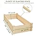 ZSYWODFO 4x2ft Wooden Raised Garden Bed Outdoor,Elevated Planting Planter Box for Vegetables/Garden/Lawn/Patio,Natural, 48 x 24 x 9in