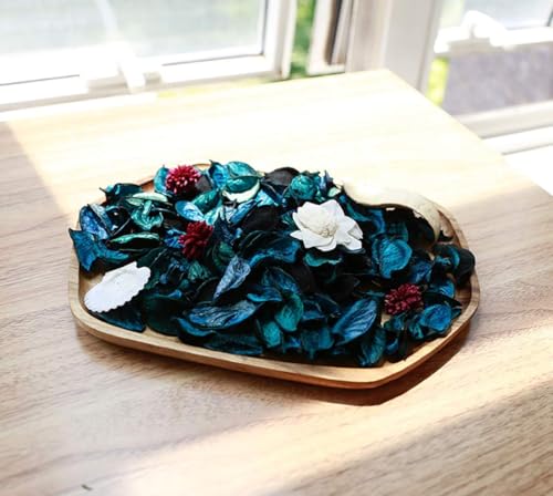 Image of Decorative Vanilla Scented Dried Flowers Home Fragrance Sachet of Petal Potpourri Bags (Blue, 1kg)