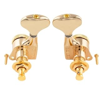 Musiclily Pro 3×3 Ratio 18:1 Guitare Mécaniques Bloquante Locking Tuners Boutons Y-Style pour Guitare électrique/Acoustique Style LP, Doré - Les Beatles, Paul McCartney, John Lennon, RIngo Starr, George Harrison Musiclily Pro 3x3 Ratio 18:1 Guitare Mécaniques Bloquante Locking Tuners Boutons Y-Style pour Guitare électrique/Acoustique Style LP, Doré – Image 5