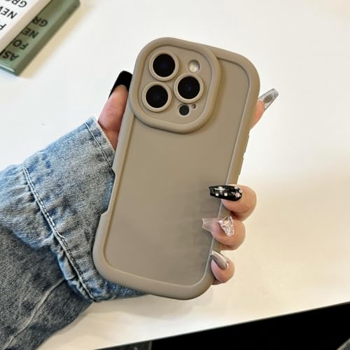 Coque silicone iPhone 15 FORLUZ grise antichoc durable
