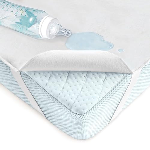 ALVI wasserdichte Betteinlage - Matratzenauflage 70x140 cm - Molton...