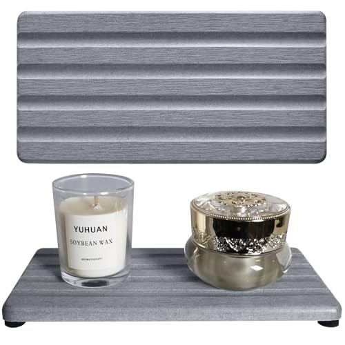 2 pcs Water-Absorbing Stone Trays for Sink & Counter