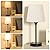 Mini Bedside Lamps for Bedrooms Set of 2 - Nightstand Bedroom Lamps with USB C Port and AC Outlet Charging, Dimmable Touch Small Bed Side Table Lamp, Black Night Stand Light for Kids/Guest Room